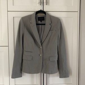 Banana Republic Grey Pique Cotton Classic Blazer Size 8